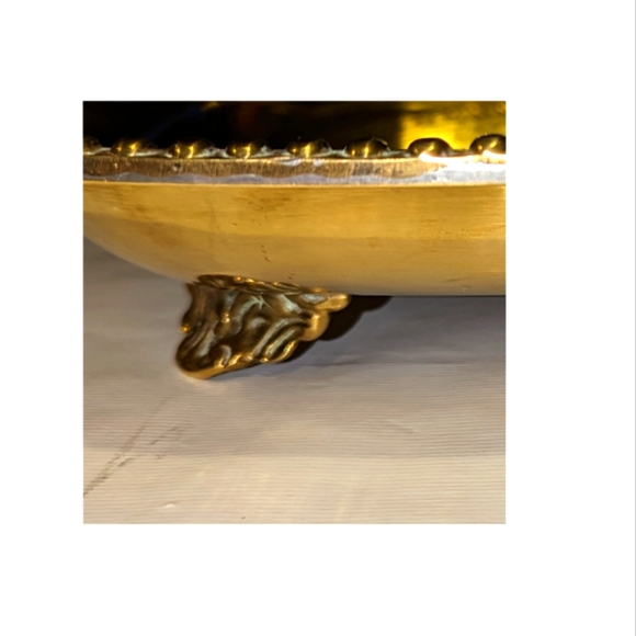 Brass Footed Bowl / Dish / Tray - Picture 7 of 7